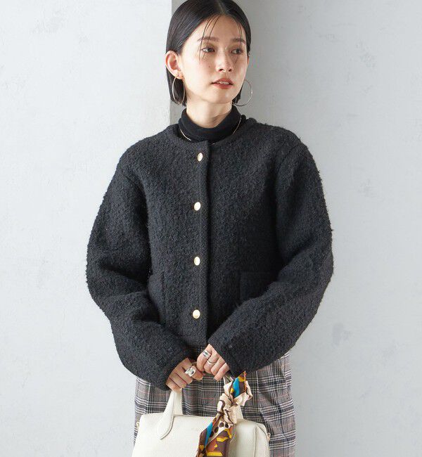 SHIPS for women「〈手洗い可能〉メタル釦 パイル ジャケット」|その他|