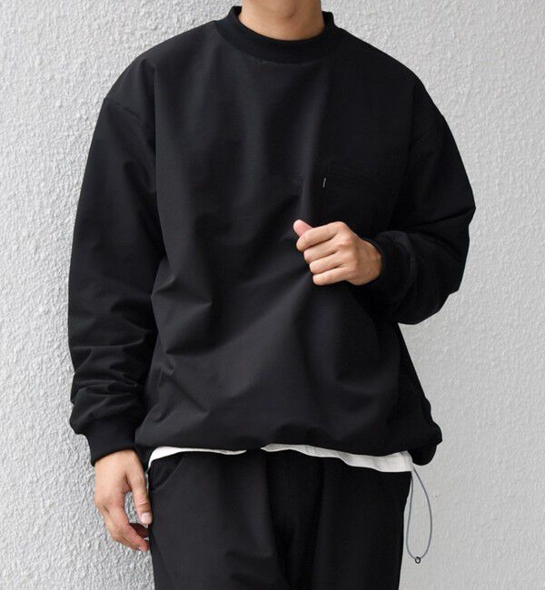 SHIPS any「SHIPS any:〈洗濯機可能〉ストレッチ 裏起毛 ウォーム アーバン ピステ (セットアップ対応)◇」|スウェット・ジャージ|ブラック