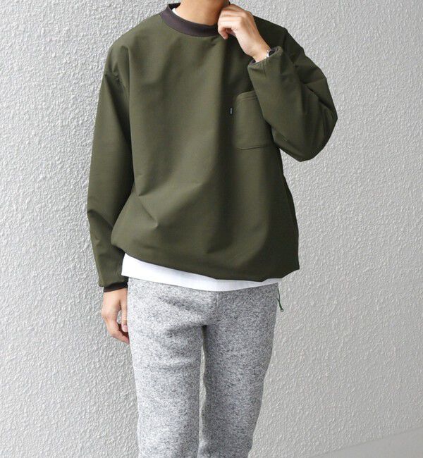 SHIPS any「SHIPS any:〈洗濯機可能〉ストレッチ 裏起毛 ウォーム アーバン ピステ (セットアップ対応)◇」|スウェット・ジャージ|オリーブ