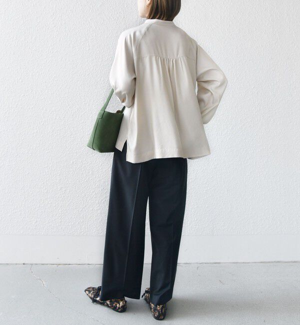 SHIPS for women「〈手洗い可能〉メタル ボタン シャンブレー ブラウス」|シャツ・ブラウス|