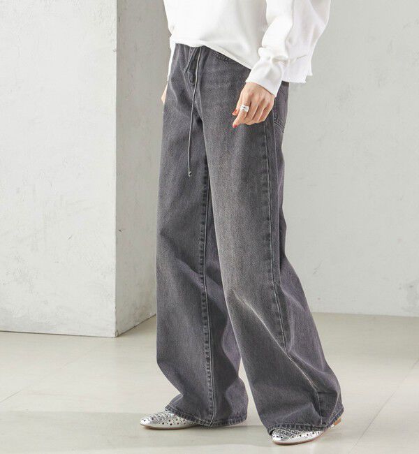 SHIPS for women「Levi&rsquo;s:XL STRAIGHT 2」|デニム|ブラック