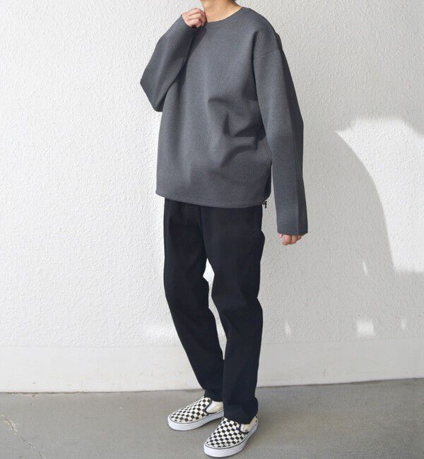 SHIPS any「SHIPS any:〈手洗い可能〉メッシュ スピンドル スウェットライク テック ニット◇」|スウェット・ジャージ|