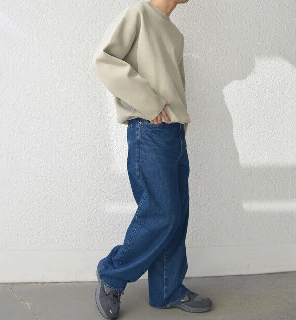 SHIPS any「SHIPS any:〈手洗い可能〉メッシュ スピンドル スウェットライク テック ニット◇」|スウェット・ジャージ|