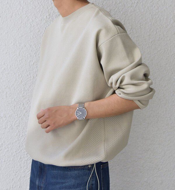 SHIPS any「SHIPS any:〈手洗い可能〉メッシュ スピンドル スウェットライク テック ニット◇」|スウェット・ジャージ|