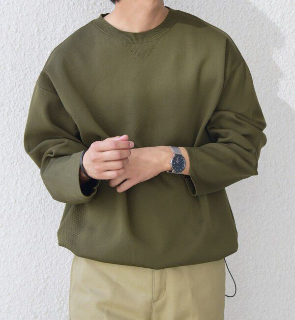 SHIPS any「SHIPS any:〈手洗い可能〉メッシュ スピンドル スウェットライク テック ニット◇」|スウェット・ジャージ|