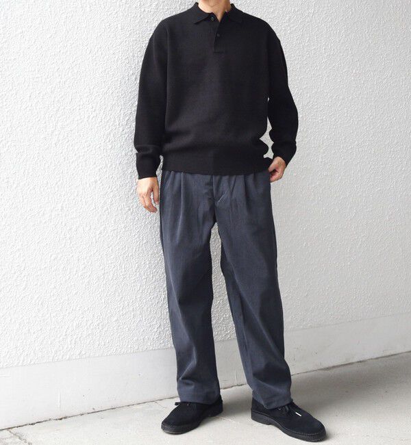 SHIPS any「SHIPS any:〈手洗い可能〉ハイゲージ ミラノリブ ブラッシュド リラックス ニット ポロ◇」|ニット・セーター|