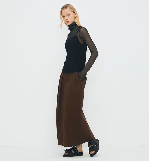 CABaN「コットンナイロン シアータートルネックプルオーバー」|ニット・セーター|