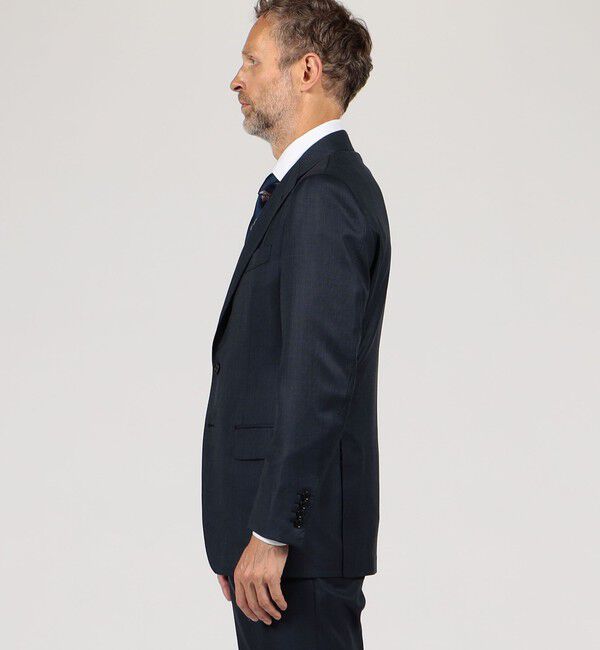 TOMORROWLAND MENS「ウールシルク ピンヘッド シングルブレステッド2Bスーツ Delfino」|スーツ|