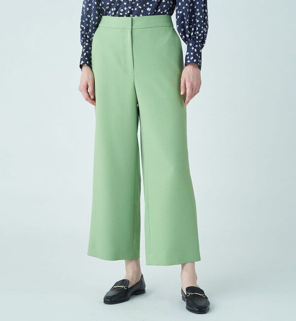 Ballsey「パウダリーストレッチツイル セミワイドパンツ」|その他|