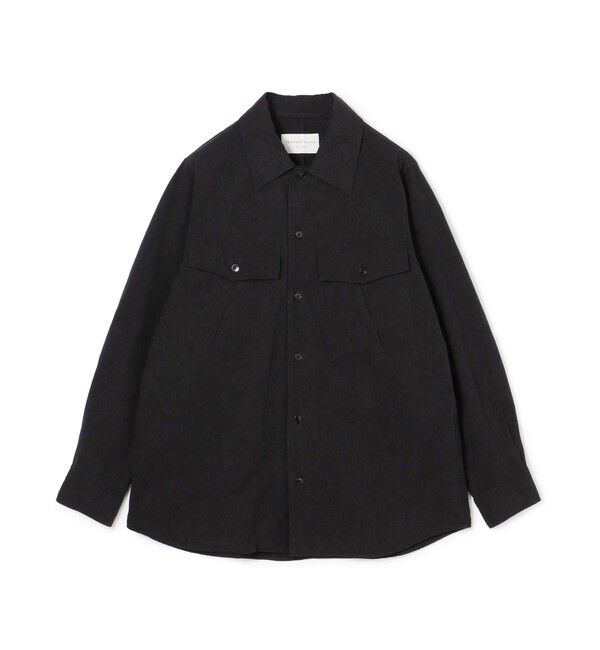 TOMORROWLAND MENS「コットンリネンウェザー ダブルポケットシャツ」|シャツ・ブラウス|19 ブラック