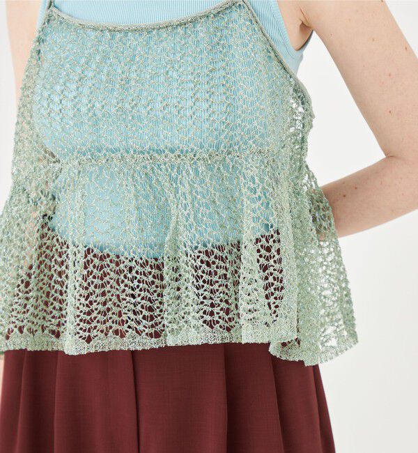 Ballsey「コーティングリネンポリエステル ドールキャミソール」|キャミソール|