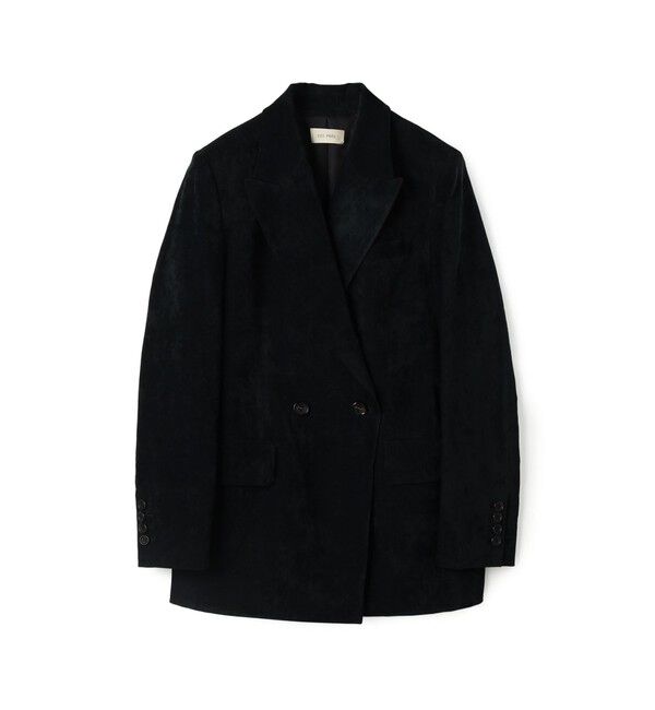 DES PRES「コットンレーヨンベルベット ダブルブレストジャケット」|テーラードジャケット|69 ネイビー