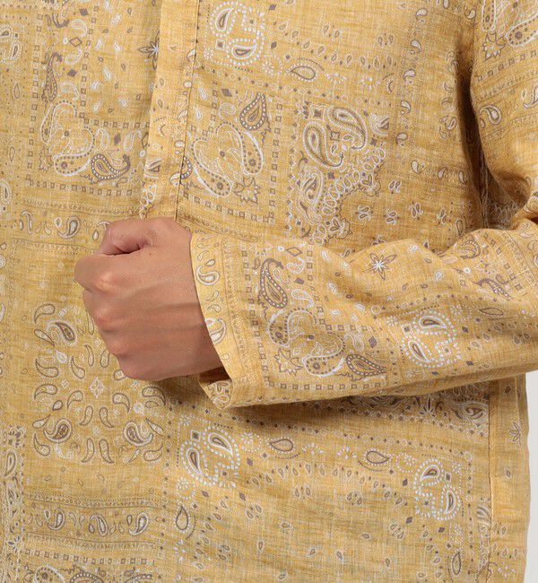 TOMORROWLAND BUYING WEAR「BAGUTTA リネン スタンドカラープルオーバーシャツ」|シャツ・ブラウス|