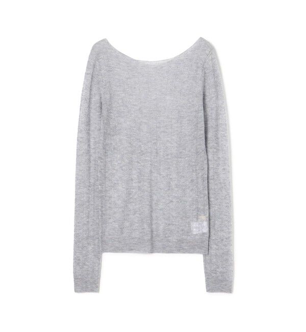 DES PRES「ソフトウール ボートネックプルオーバー」|ニット・セーター|13 ライトグレー