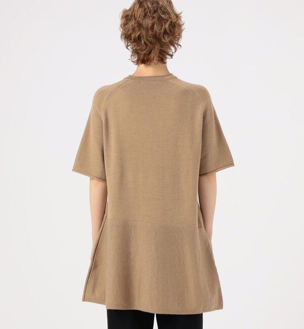 BACCA「ウールムリネ フレアニットチュニック」|ニット・セーター|