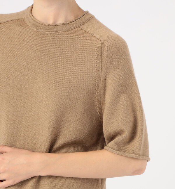 BACCA「ウールムリネ フレアニットチュニック」|ニット・セーター|