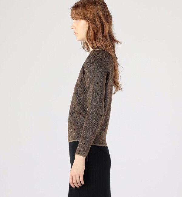 BACCA「ラメウール ベーシックプルオーバーニット」|ニット・セーター|