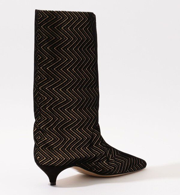 TOMORROWLAND GOODS「NEBULONI E. スクエアトゥーミドルブーツ」|ロングブーツ|