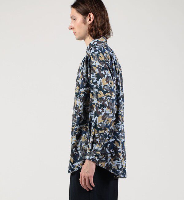TOMORROWLAND MENS「コットンシルク カモフラージュプリント プルオーバーシャツ」|シャツ・ブラウス|