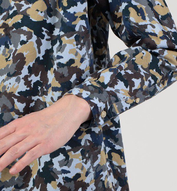 TOMORROWLAND MENS「コットンシルク カモフラージュプリント プルオーバーシャツ」|シャツ・ブラウス|