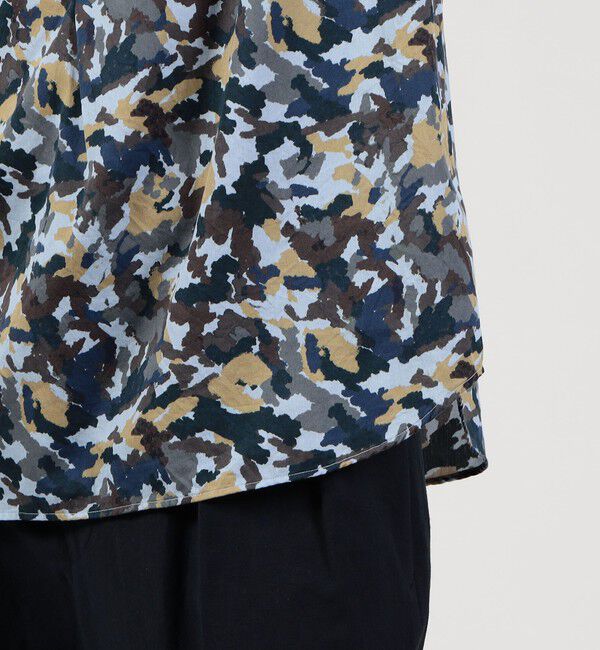 TOMORROWLAND MENS「コットンシルク カモフラージュプリント プルオーバーシャツ」|シャツ・ブラウス|