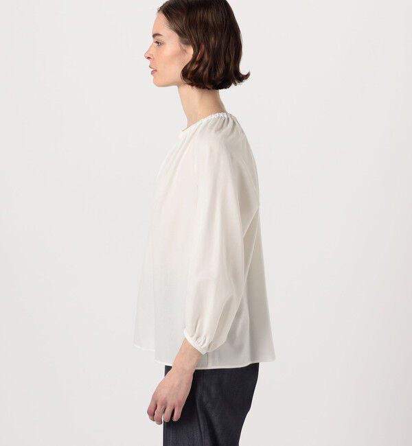 Ballsey「クリスタルコットン スキッパーブラウス」|シャツ・ブラウス|