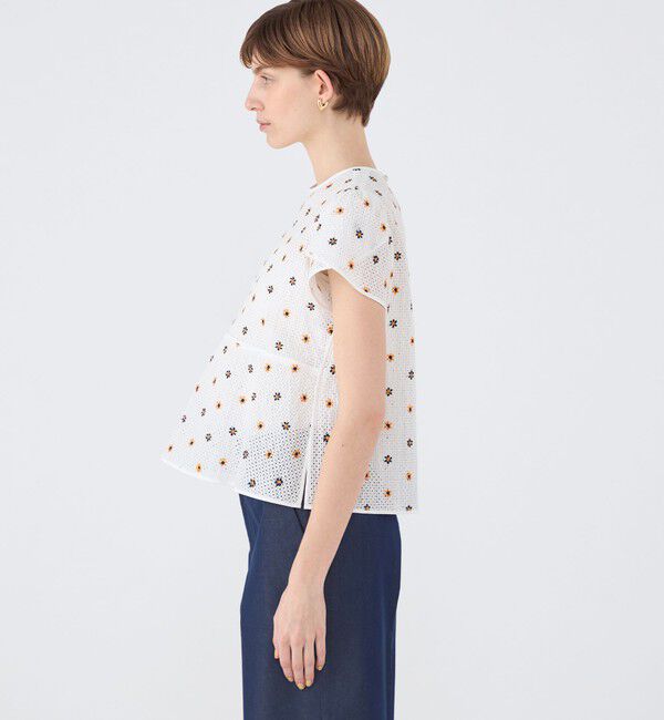 TOMORROWLAND collection「リーシェフラワー ペタルスリーブブラウス」|シャツ・ブラウス|