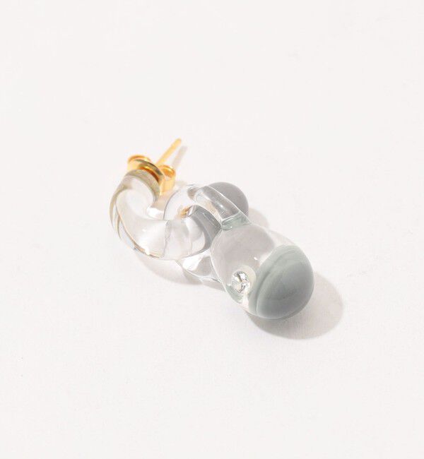 TOMORROWLAND GOODS「 LEVENS JEWELS MINI GLASS HOOP ピアス」|ピアス|