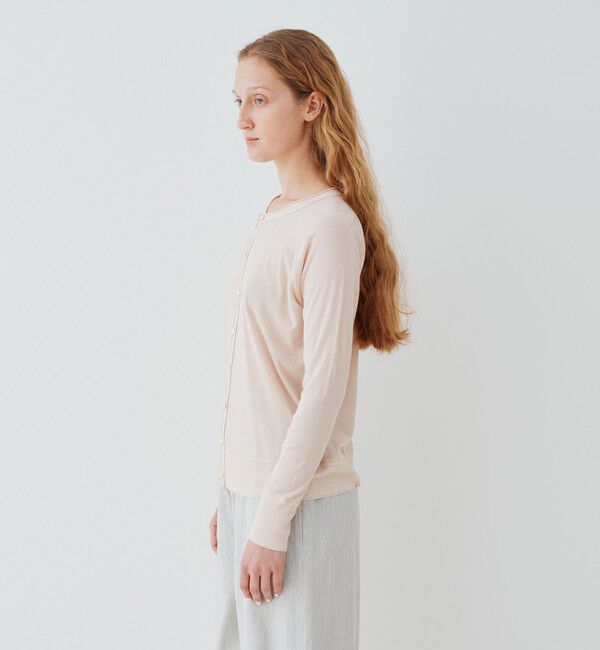 GALERIE VIE「 ガーゼフライス クルーネックカーディガン」|カーディガン|