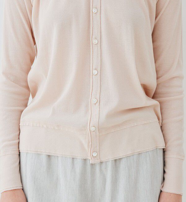 GALERIE VIE「 ガーゼフライス クルーネックカーディガン」|カーディガン|