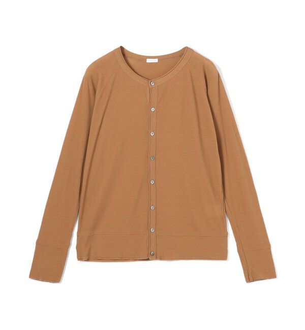 GALERIE VIE「 ガーゼフライス クルーネックカーディガン」|カーディガン|45 キャメル