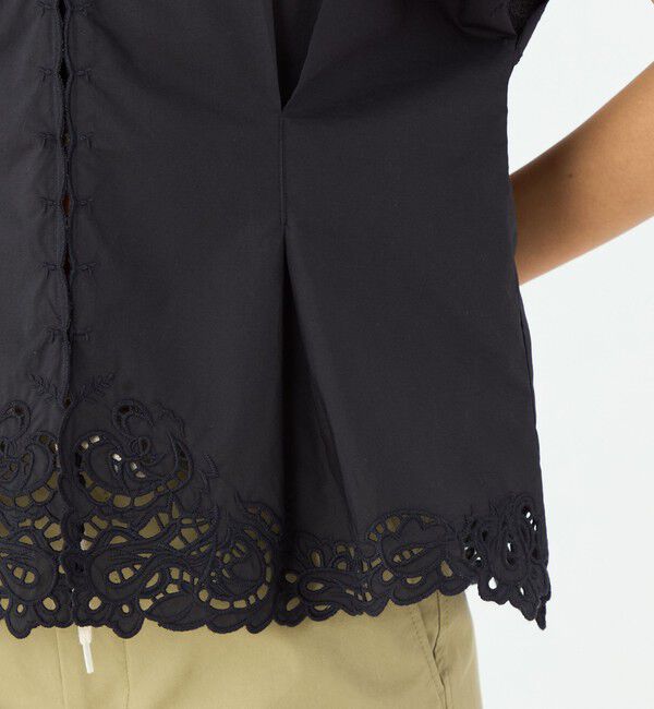 MACPHEE「エンブロイダリーレース プルオーバーブラウス」|シャツ・ブラウス|