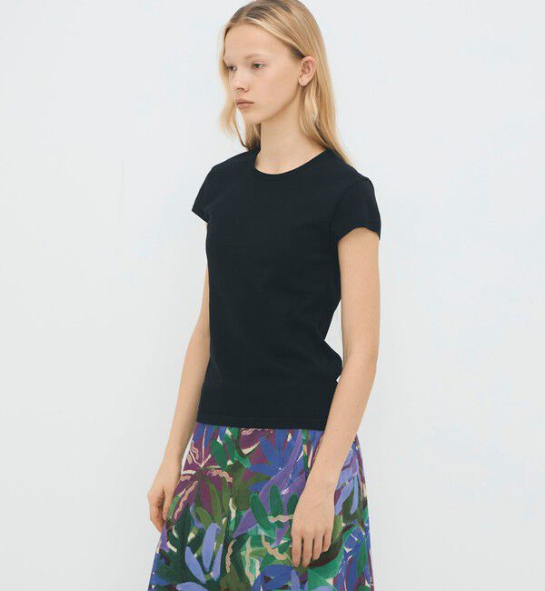 CABaN「コットンポリエステル フレンチスリーブプルオーバー」|ニット・セーター|