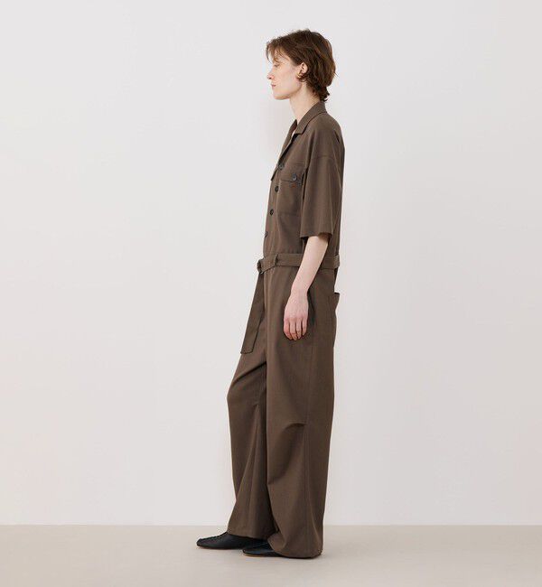 GALERIE VIE「クレープウールストレッチ ジャンプスーツ」|オールインワン|