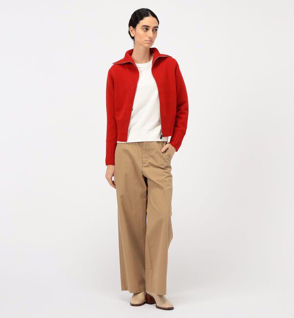 MACPHEE「NZ LAMBS ジップアップカーディガン」|カーディガン|