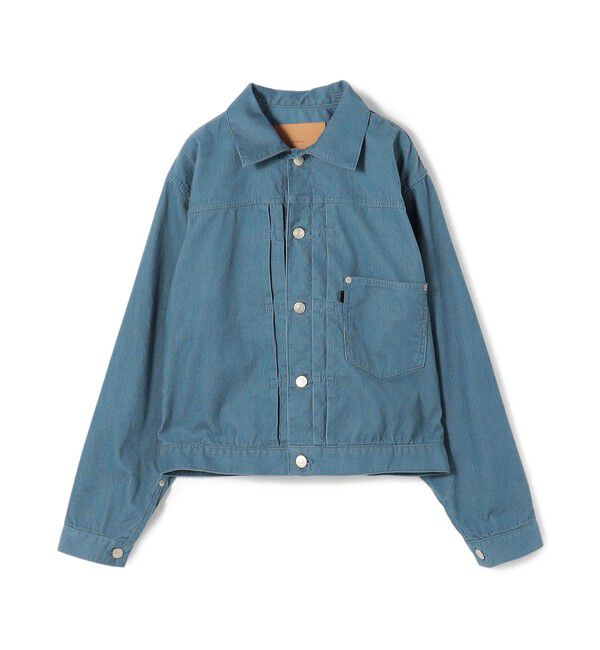 GALERIE VIE「【WEB先行予約】ライトコーデュロイ プリーテッドジャケット」|ブルゾン・スタジャン|65 ブルー
