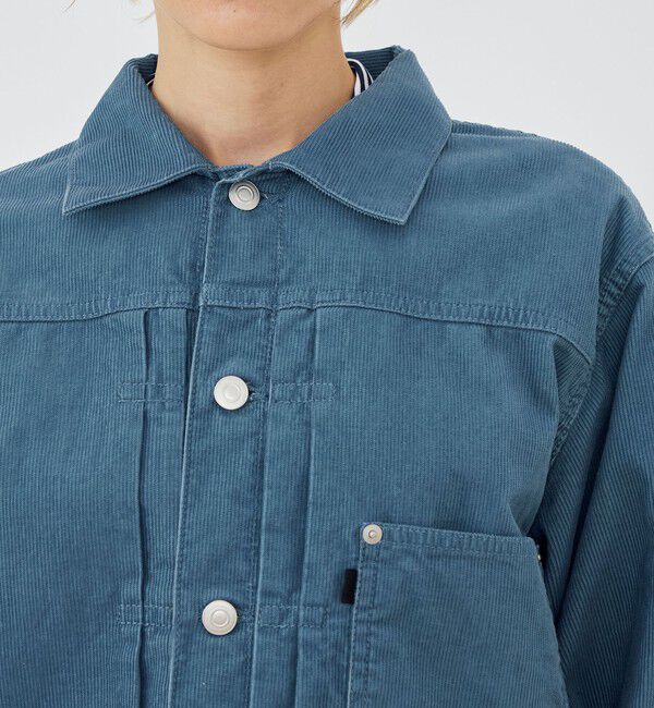 GALERIE VIE「【WEB先行予約】ライトコーデュロイ プリーテッドジャケット」|ブルゾン・スタジャン|