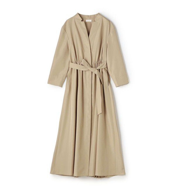 Ballsey「プリーツコンビ シャツワンピース」|ワンピース|43 ベージュ