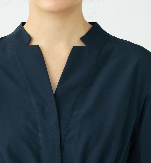 Ballsey「プリーツコンビ シャツワンピース」|ワンピース|