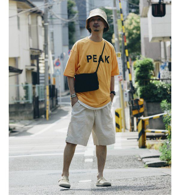 JOURNAL STANDARD relume「SNOW PEAK / スノーピーク 別注 &rdquo;PEAK SNOW&rdquo; ロゴTシャツ」|Tシャツ・カットソー|