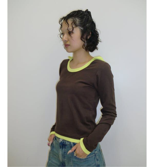 Oriens JOURNAL STANDARD「レイヤードフーディーロングスリーブトップス」|Tシャツ・カットソー|