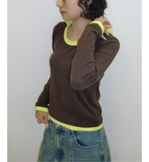 Oriens JOURNAL STANDARD「レイヤードフーディーロングスリーブトップス」|Tシャツ・カットソー|