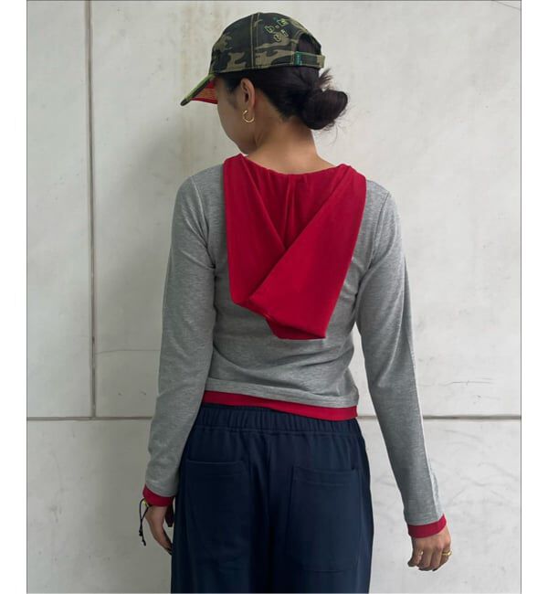 Oriens JOURNAL STANDARD「レイヤードフーディーロングスリーブトップス」|Tシャツ・カットソー|