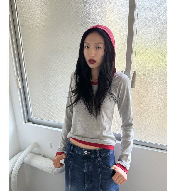 Oriens JOURNAL STANDARD「レイヤードフーディーロングスリーブトップス」|Tシャツ・カットソー|