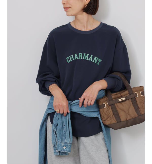 JOURNAL STANDARD relume「ジョーゼットロゴロンT」|シャツ・ブラウス|ネイビー