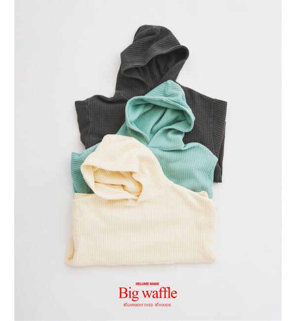JOURNAL STANDARD relume「ガーメントダイ ビッグワッフル パーカー」|パーカー|