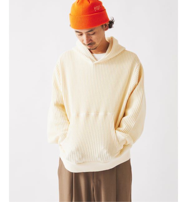 JOURNAL STANDARD relume「ガーメントダイ ビッグワッフル パーカー」|パーカー|