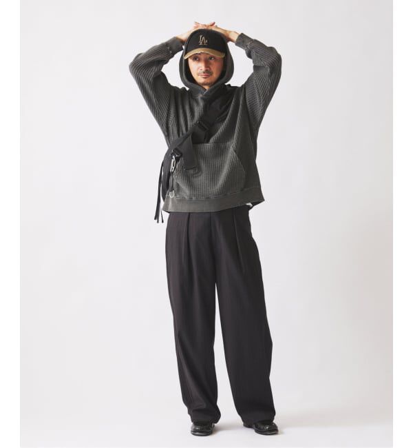 JOURNAL STANDARD relume「ガーメントダイ ビッグワッフル パーカー」|パーカー|