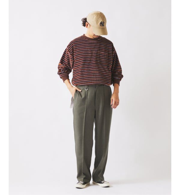 JOURNAL STANDARD relume「ベルベットタッチ ベロアボーダー ロンT」|Tシャツ・カットソー|