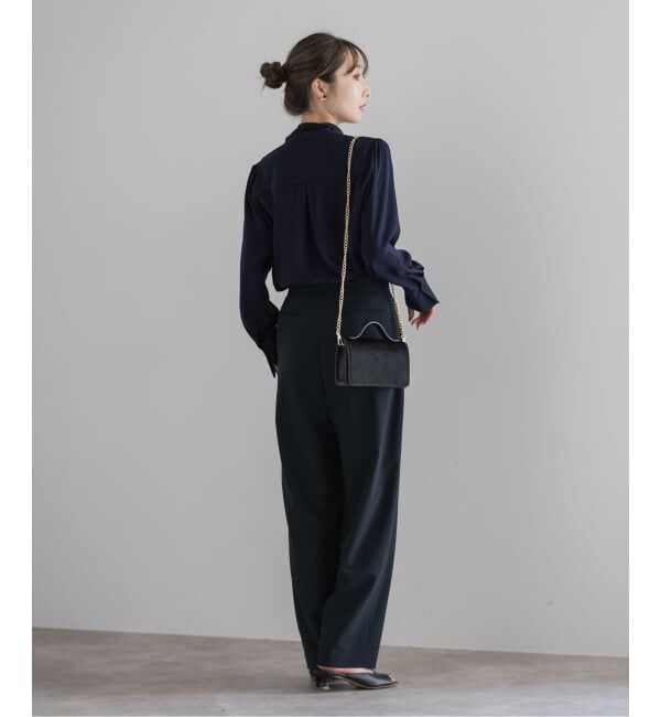 NOBLE「《WEB限定追加》ロイヤルサテンボウタイブラウス 4」|シャツ・ブラウス|